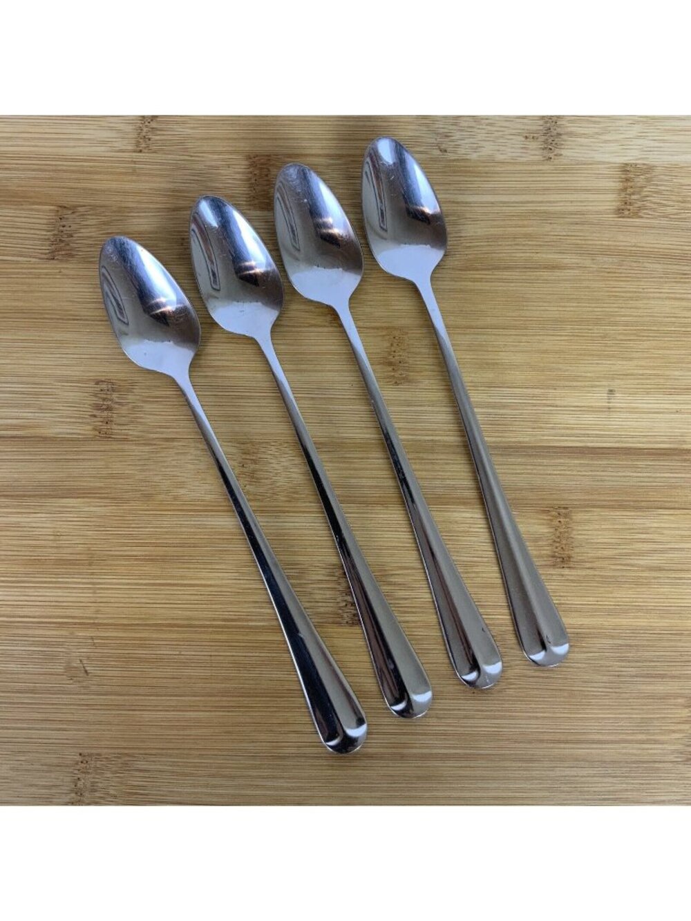 International Silver Gran Royal 4 Iced Tea Spoons Stainless Steel Flatware